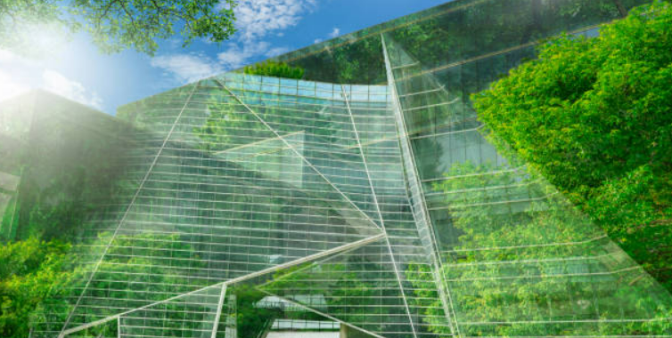 Green buildings that align with environmental values of the companies.